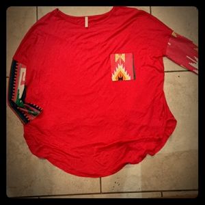 **maternity** half sleve pink blouse